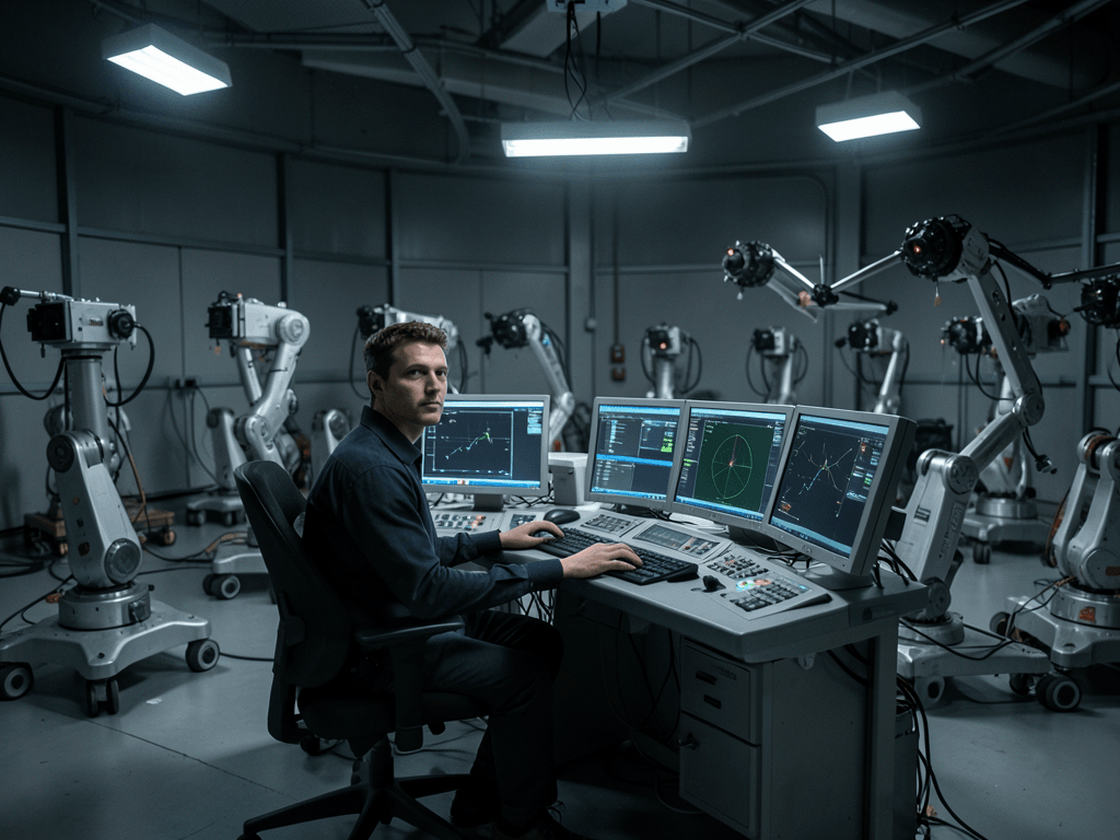 Un solo operador controla más de 100 robots autónomos, según estudio